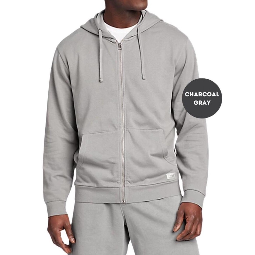 Men’s Eddie Bauer Gray Zip Up Sweatshirt
